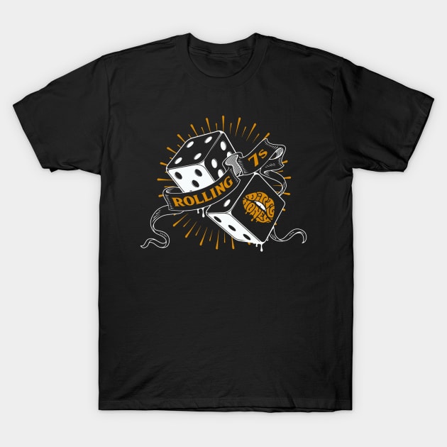 Dirty Honey Rolling 7s T-Shirt by MellowDoll